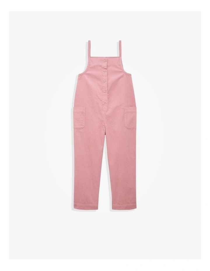 Cord Overall in Dusty Rose image 4