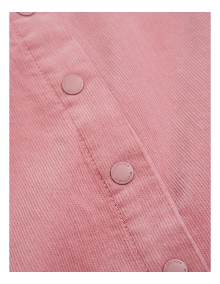 Cord Overall in Dusty Rose image 5