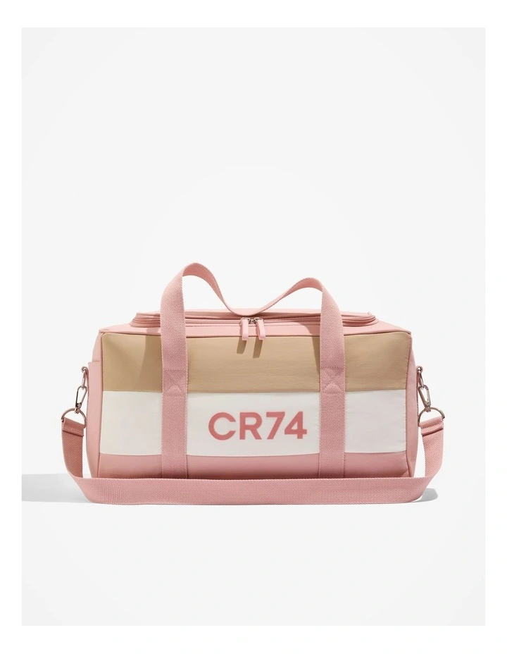 Stripe Weekender Bag in Antique Pink image 1
