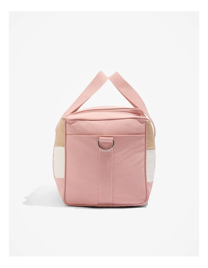 Stripe Weekender Bag in Antique Pink image 3