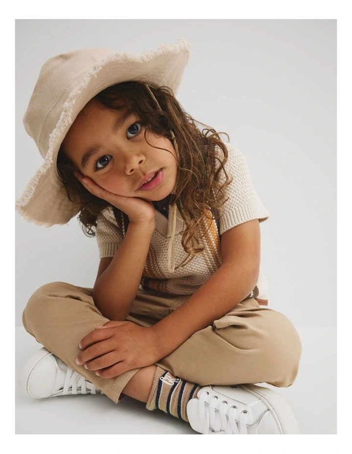 Canvas Bucket Hat in Natural image 2