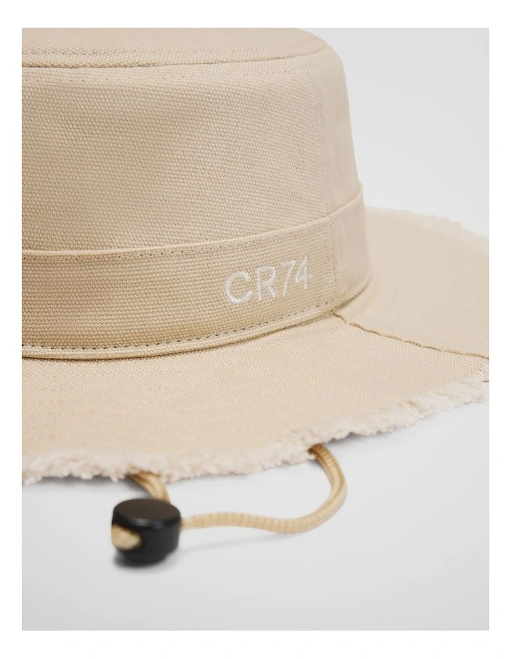Canvas Bucket Hat in Natural image 3
