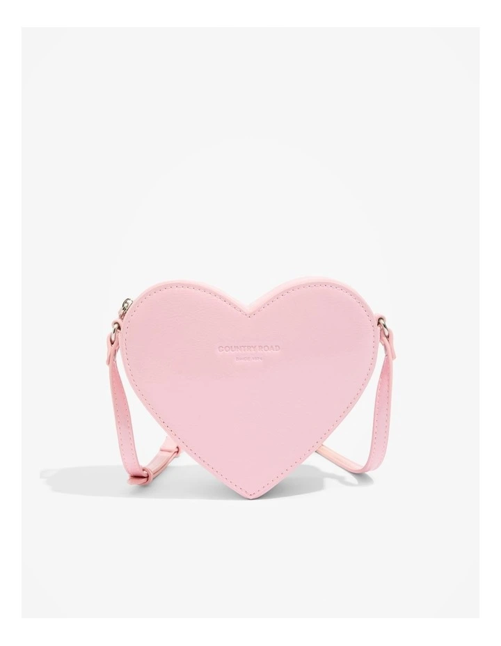Heart Crossbody Bag in Pink image 1