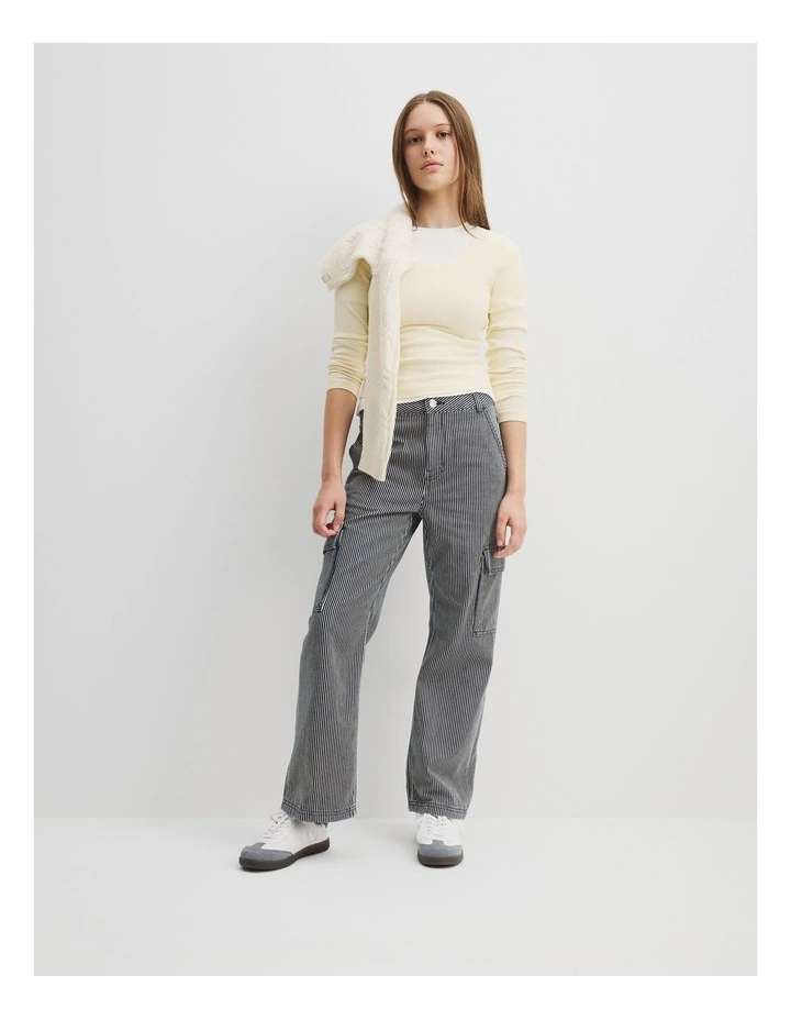 Teen Railroad Cargo Pant in Indigo image 1