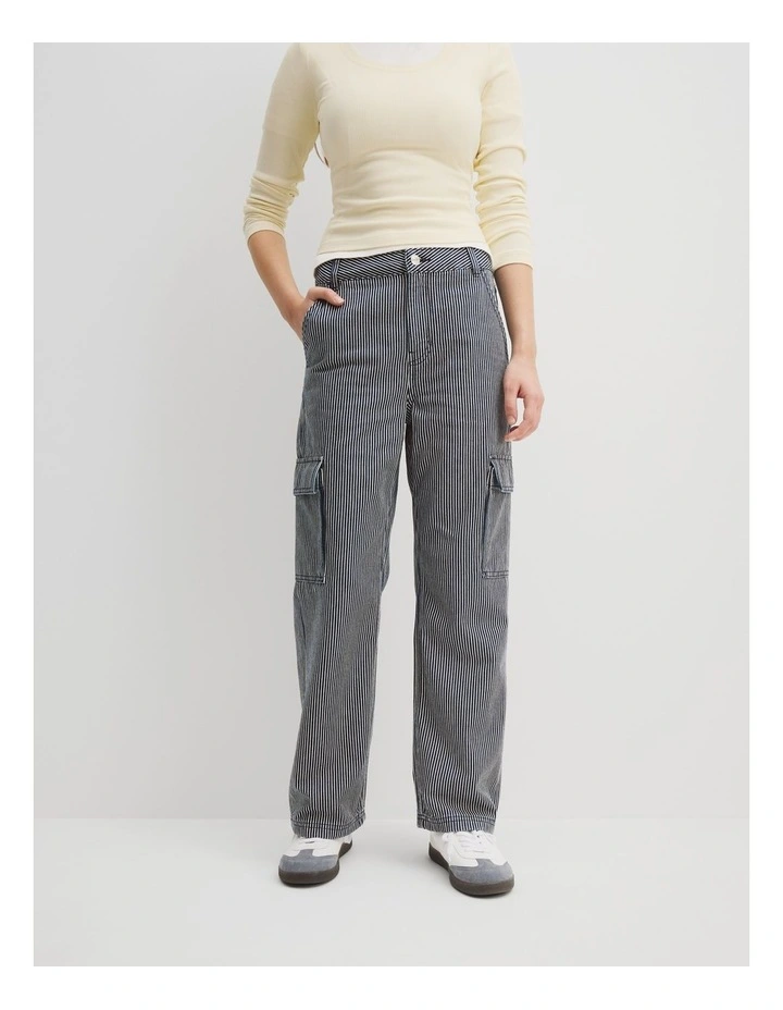 Teen Railroad Cargo Pant in Indigo image 2