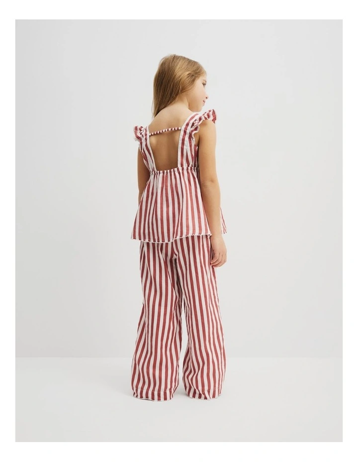 Resort Striped Top in Russet Stripe image 3
