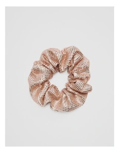 Crystal Scrunchie in Champagne