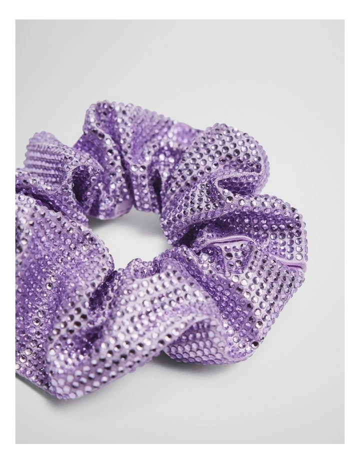 Crystal Scrunchie in Lilac image 2
