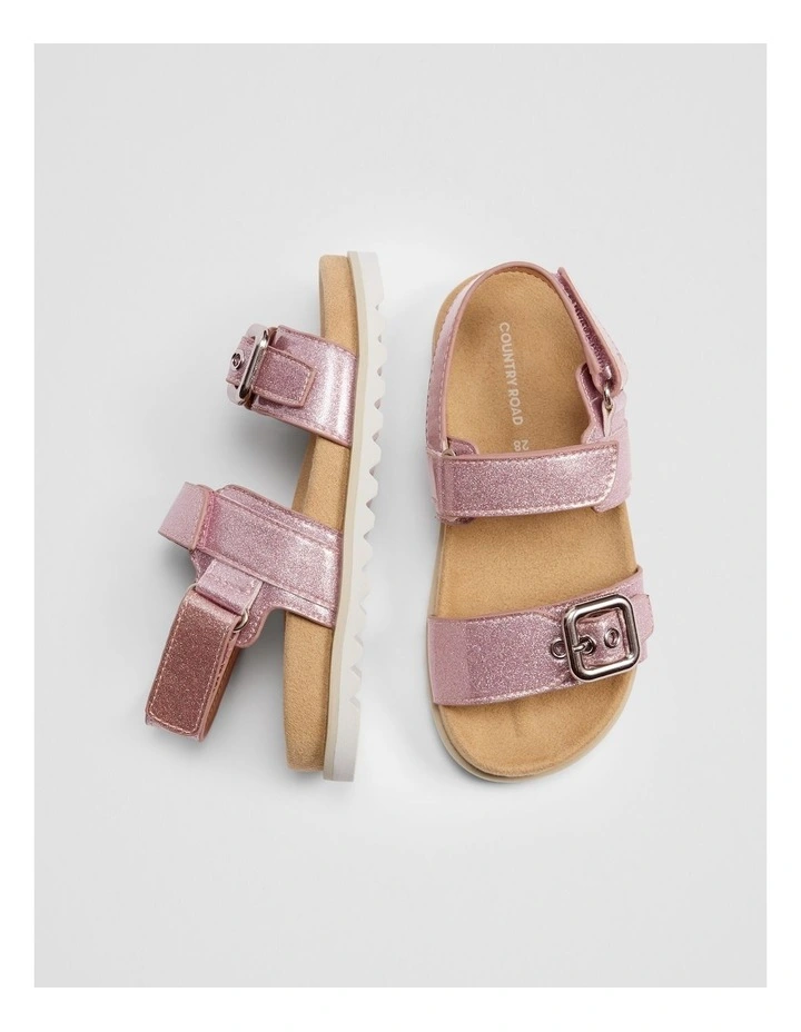 Lola Glitter Sandal in Pink Glitter image 2