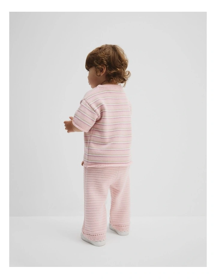 Knit T-shirt in Mineral Pink image 4