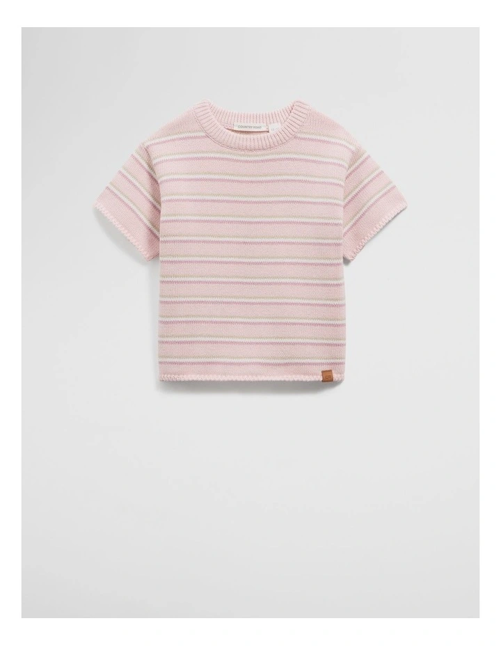 Knit T-shirt in Mineral Pink image 5