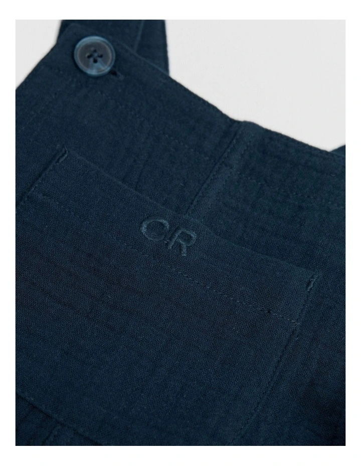 Textured Overall in Navy image 2
