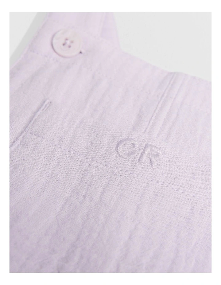 Textured Overall in Lilac image 2