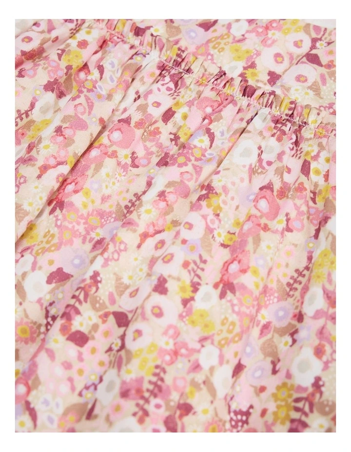 Organically Grown Cotton Garden Flare Dress in Multi Floral image 5