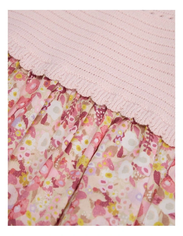 Organically Grown Cotton Garden Frill Romper in Multi Floral image 5