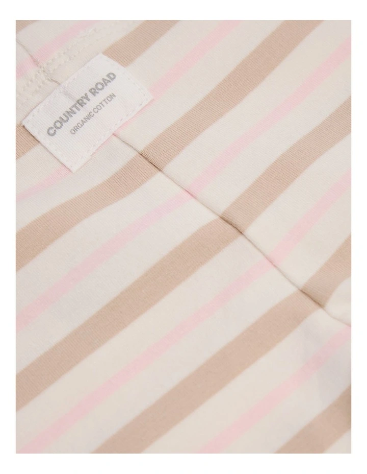 Cotton Blend Stripe Legging in Multi Stripe image 2