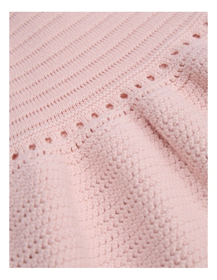 Organically Grown Cotton Knit Cami in Mineral Pink image 2