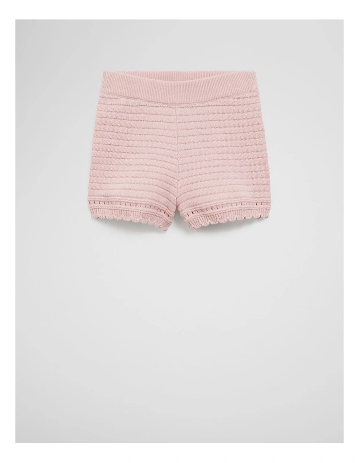 Organically Grown Cotton Knit Bloomer in Mineral Pink image 1