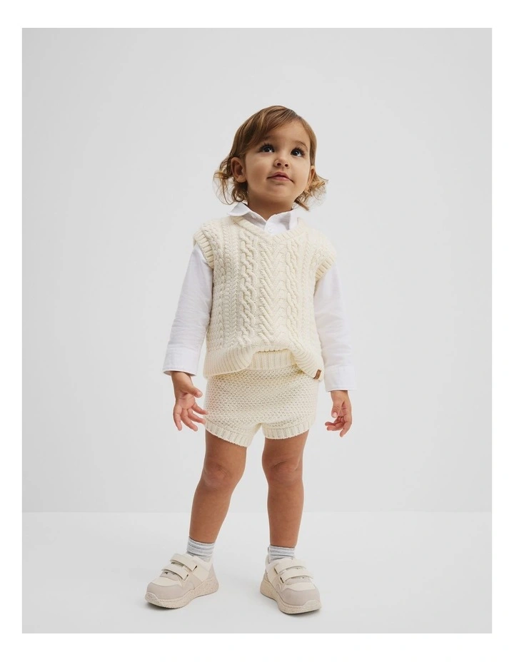 Knit Bloomer in Ecru image 1