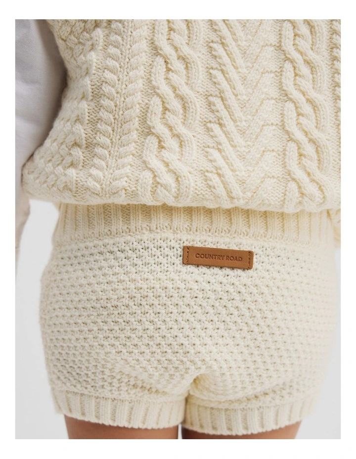 Knit Bloomer in Ecru image 2