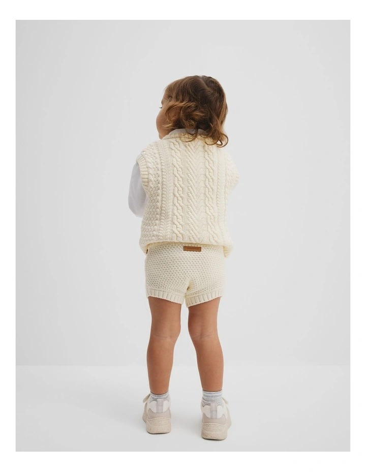 Knit Bloomer in Ecru image 3