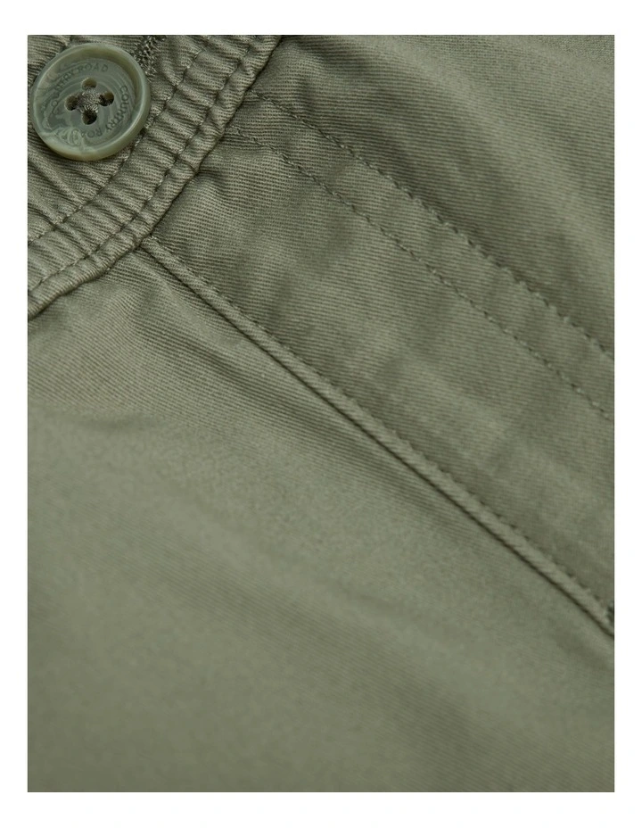 Australian Cotton Pull-on Short in Sage image 2