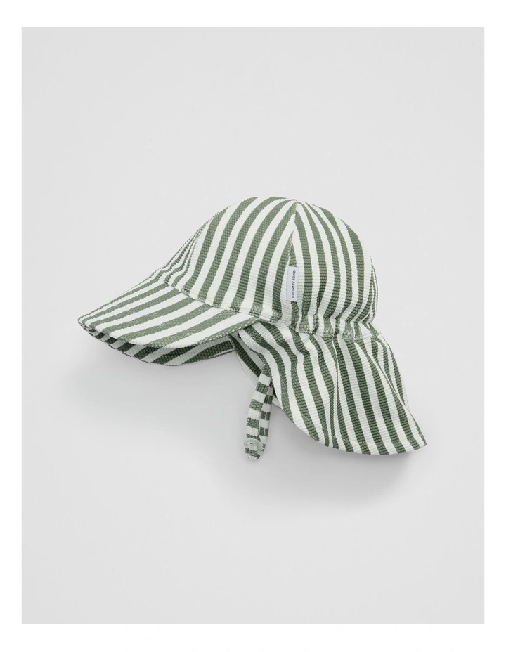 Stripe Swim Cap in Fern image 1