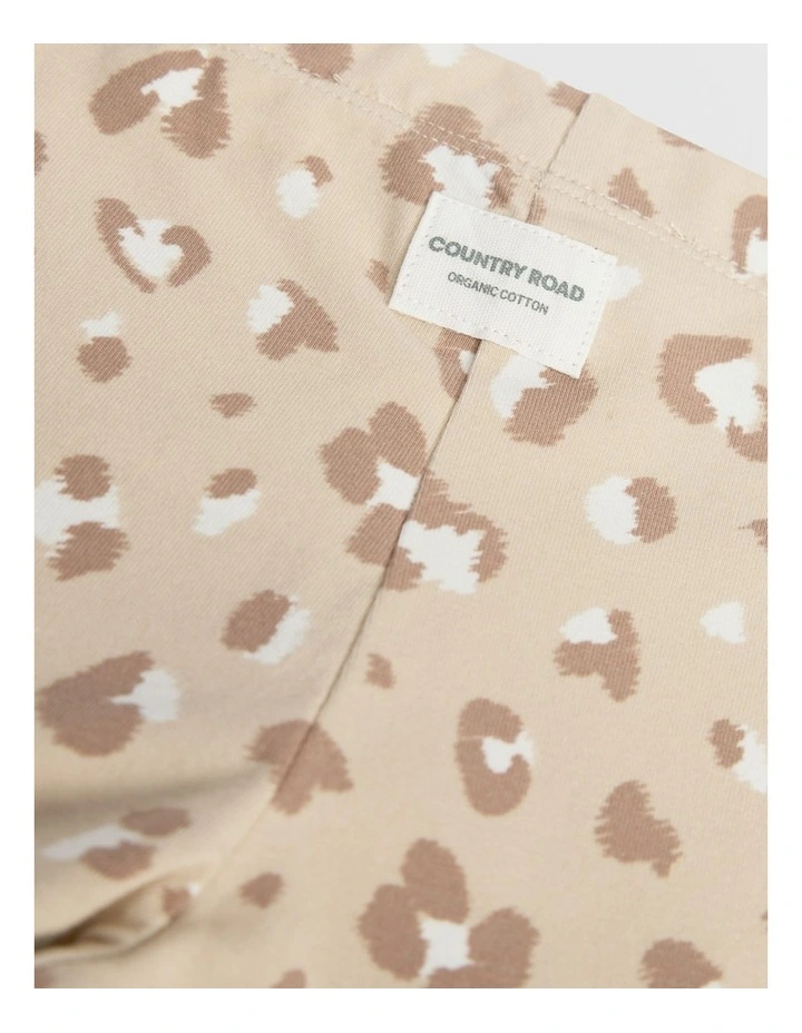 Organically Grown Cotton Blend Animal Legging in Animal Print image 2