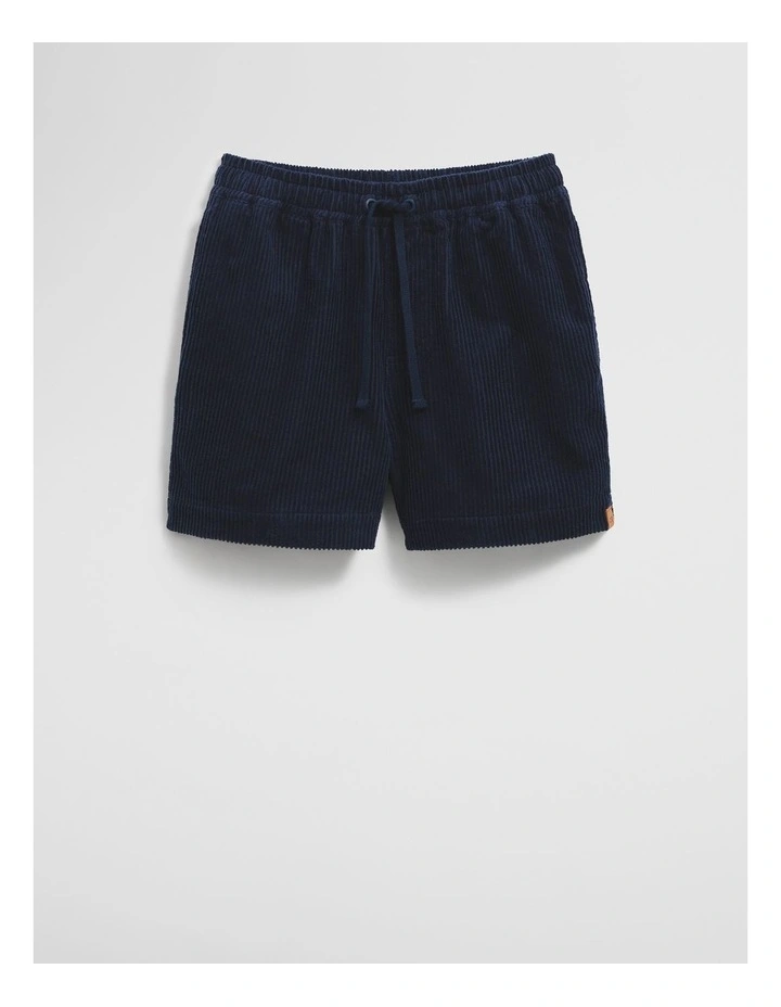 Organically Grown Cotton Cord Short in Navy image 4