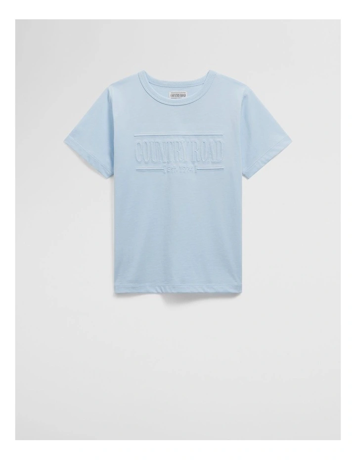 Verified Australian Cotton Heritage T-shirt in Pale Blue image 1