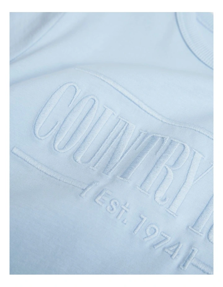 Verified Australian Cotton Heritage T-shirt in Pale Blue image 2