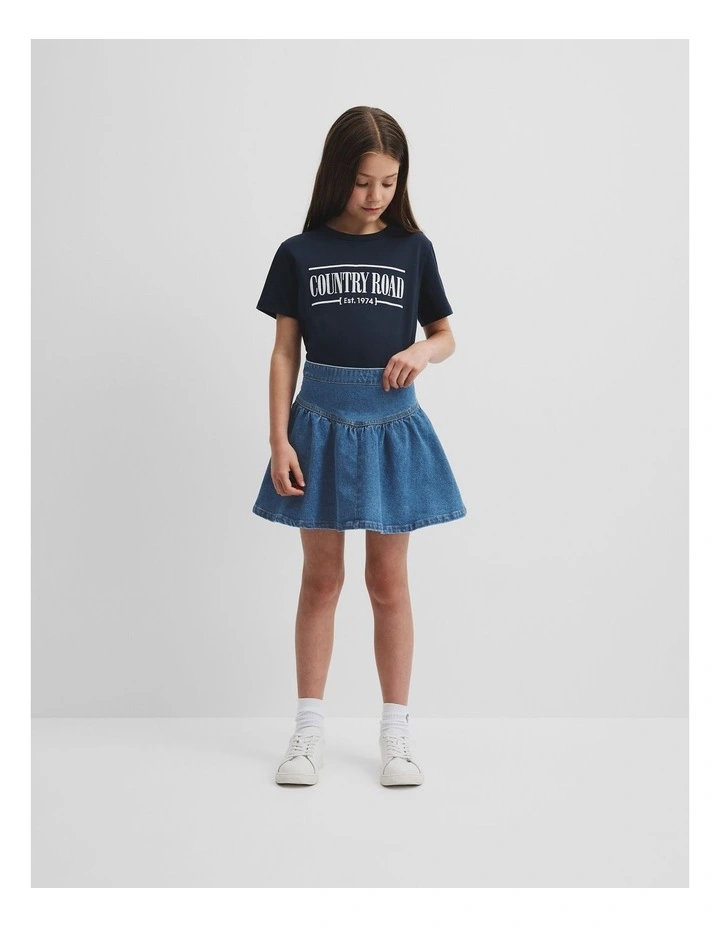 Verified Australian Cotton Heritage T-shirt in Marsh Navy image 1