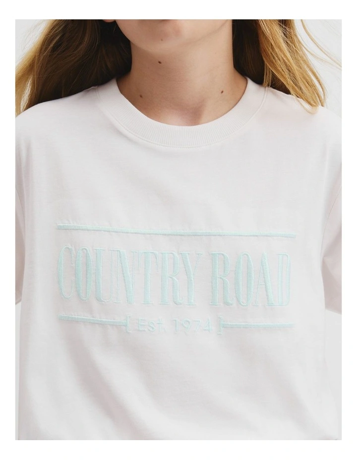 Teen Verified Australian Cotton Heritage T-shirt in Metallic Marsh image 3