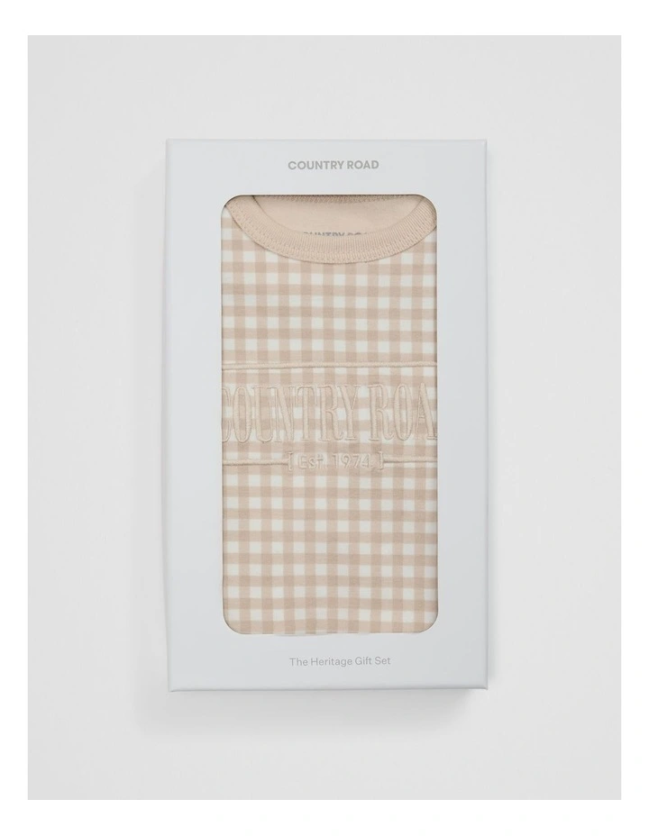 Heritage Gift Box in Natural Gingham image 5