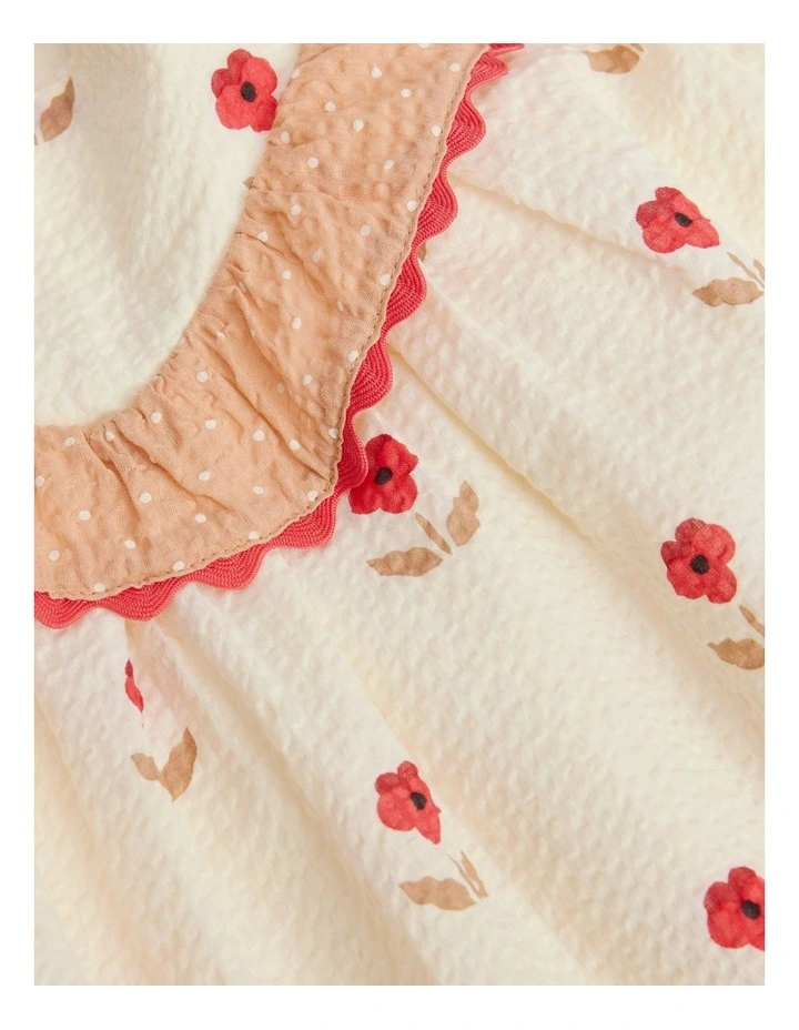 Pansy Frill Dress in Multicolour image 5