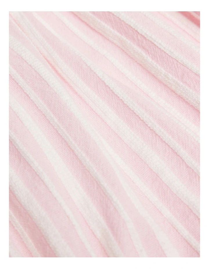 Scallop Stripe Romper in Mineral Pink image 2
