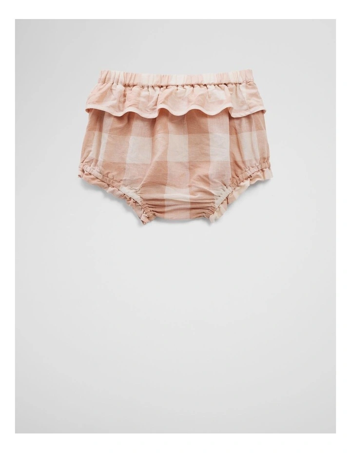 Check Frill Bloomer in Toast image 1