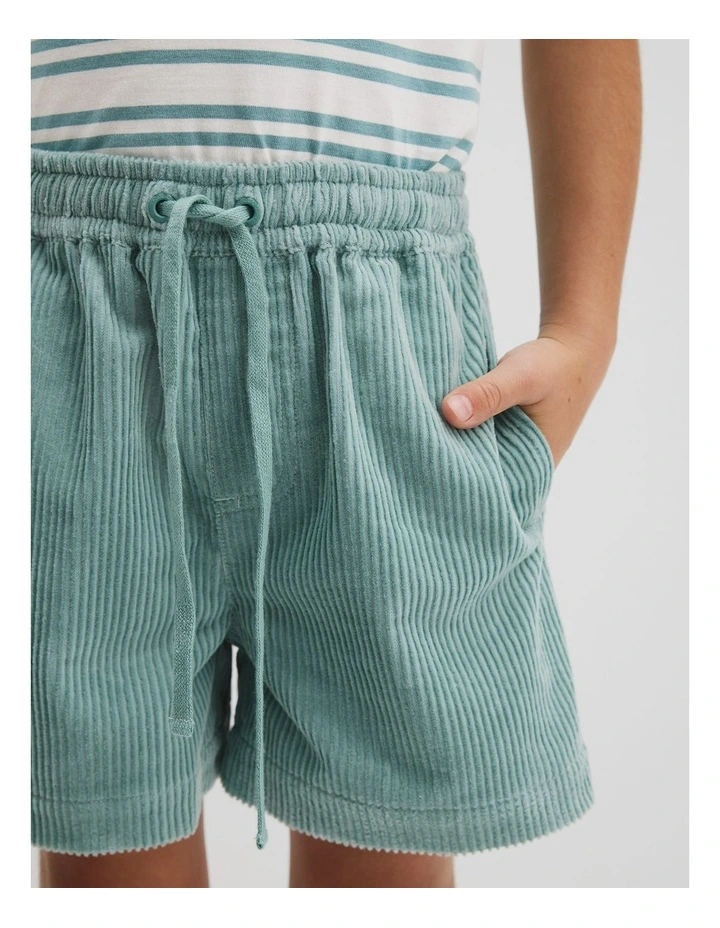 Organically Grown Cotton Cord Short in Blue Gum image 2