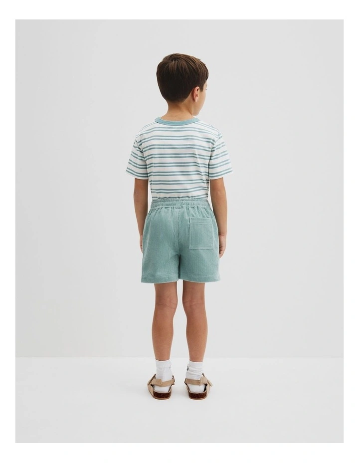Organically Grown Cotton Cord Short in Blue Gum image 3