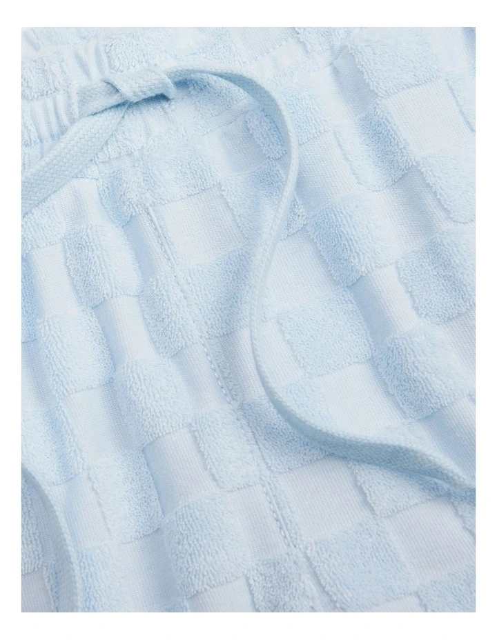 Cotton Terry Short in Soft Blue image 5