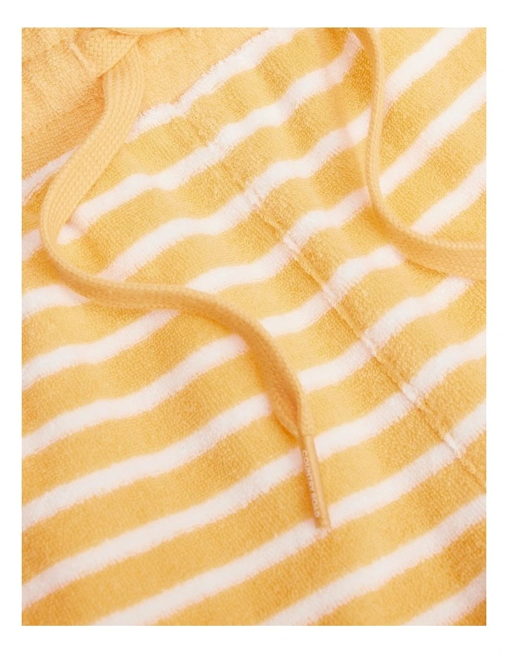 Organically Grown Cotton Terry Short in Canary Stripe image 2