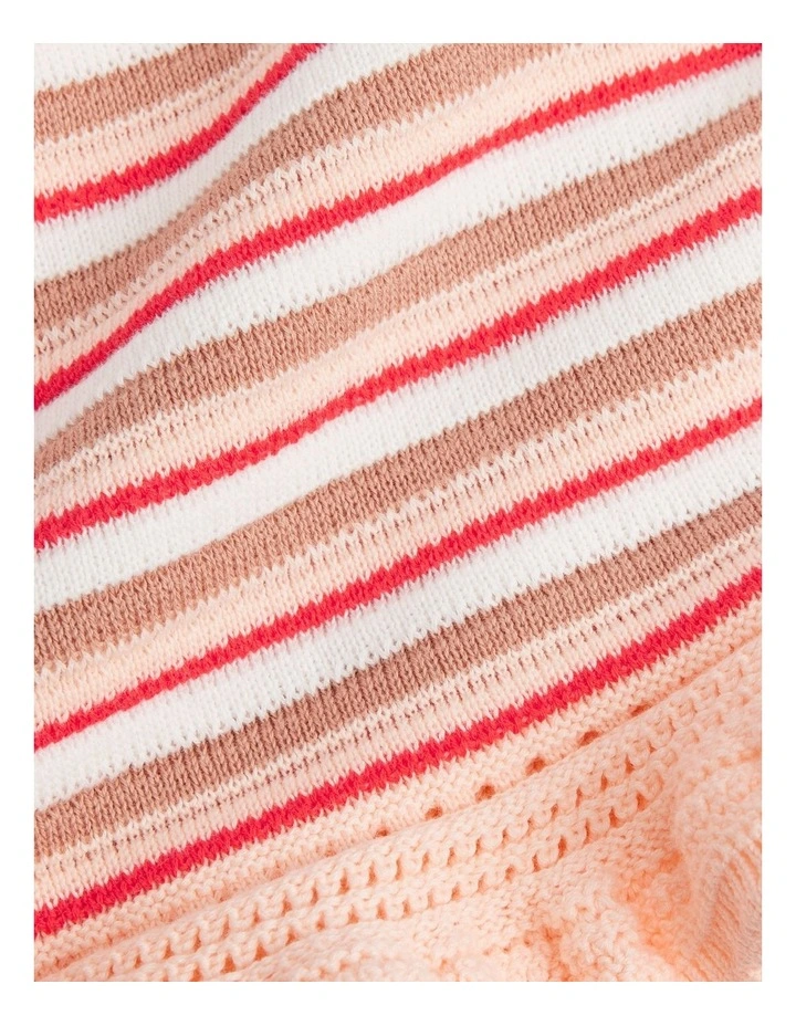 Organically Grown Cotton Knit Cami in Multi Stripe image 5