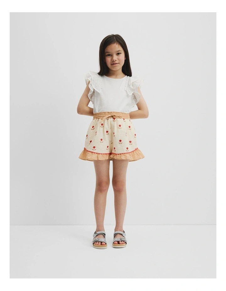 Pansy Frill Short in Multicolour image 1