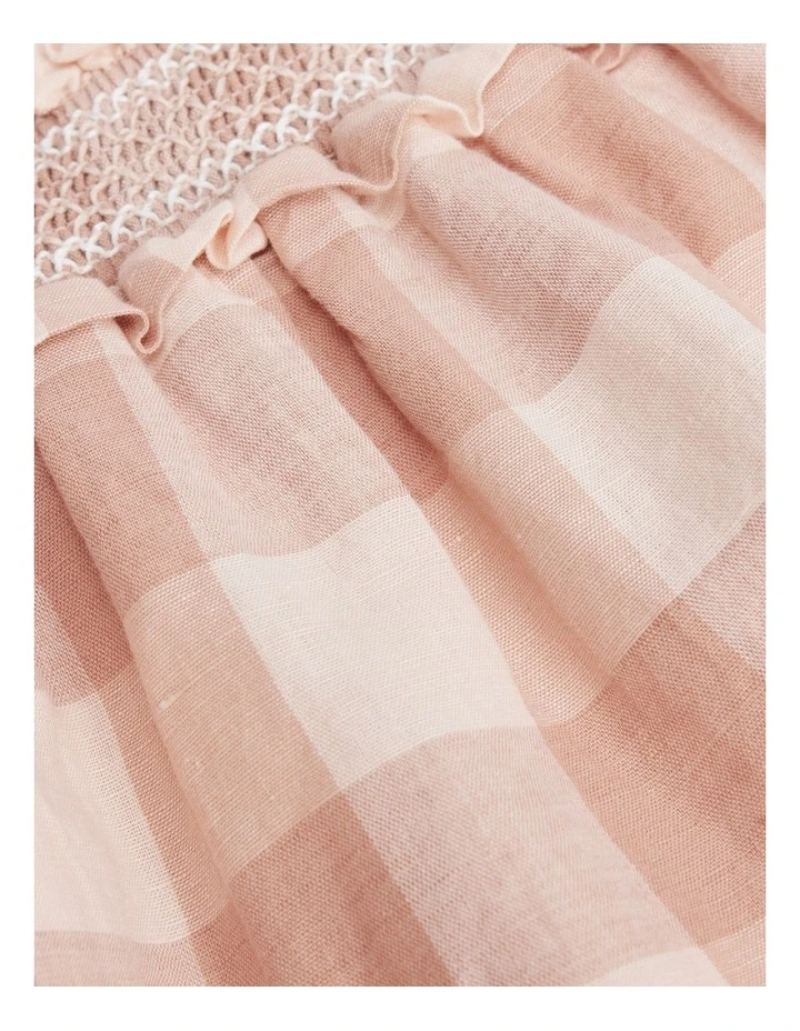 Check Skirt in Toast image 5