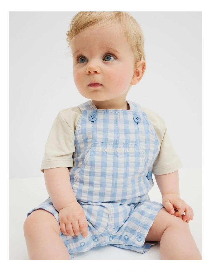 Check Overall in Arctic Blue image 1