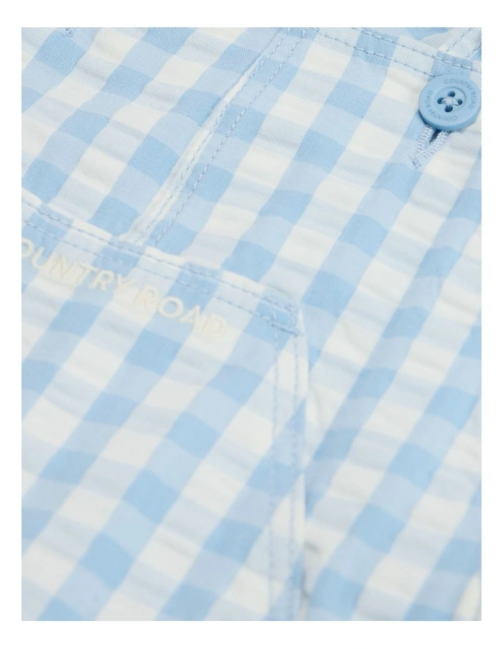 Check Overall in Arctic Blue image 5