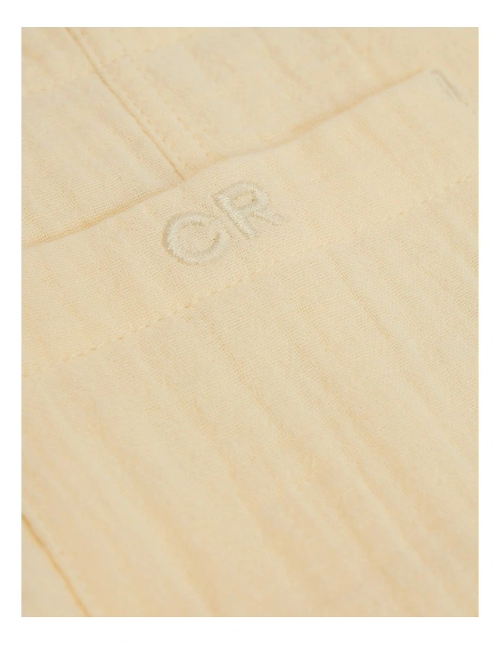 Textured Overall in Butter image 2
