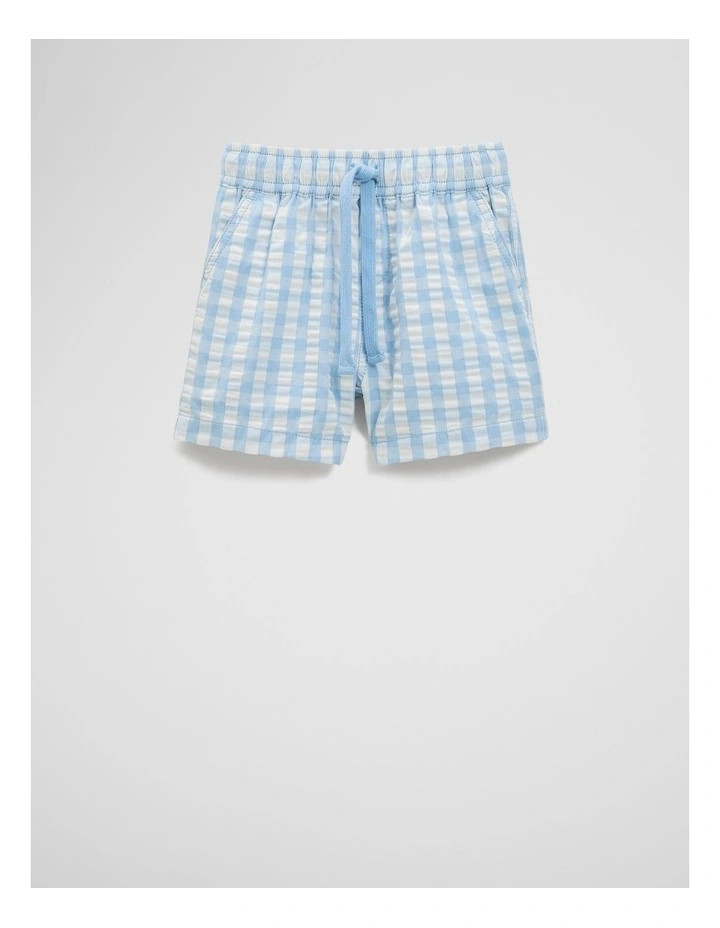 Check Short in Arctic Blue image 1