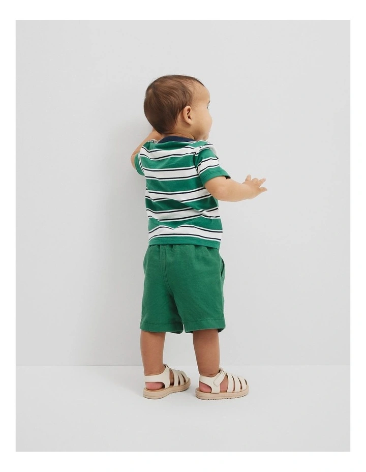 Australian Cotton CR Est. 1974 T-Shirt in Jungle Stripe image 3