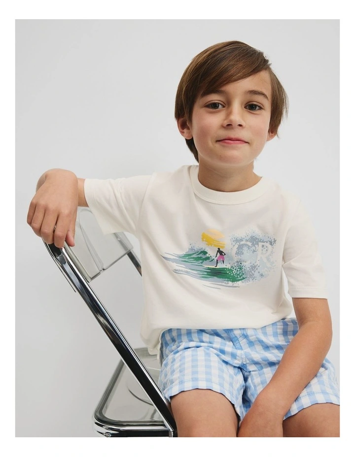 Big Surf T-Shirt in Marshmallow image 1
